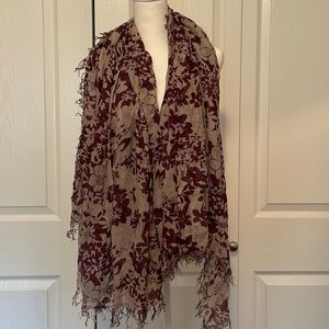 Chan Luu Floral Silk Cashmere Scarf